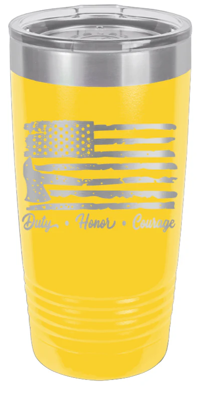 Firefighter Flag - 20oz Tumbler - Image 17