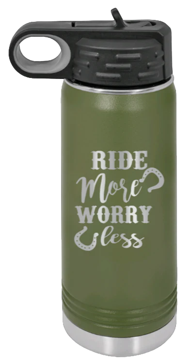 Ride More Worry Less - 20oz Mug Laser Engraved - Image 10