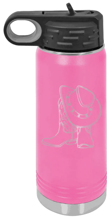 Cowboy Boots & Hat - 20oz Mug Laser Engraved - Image 12