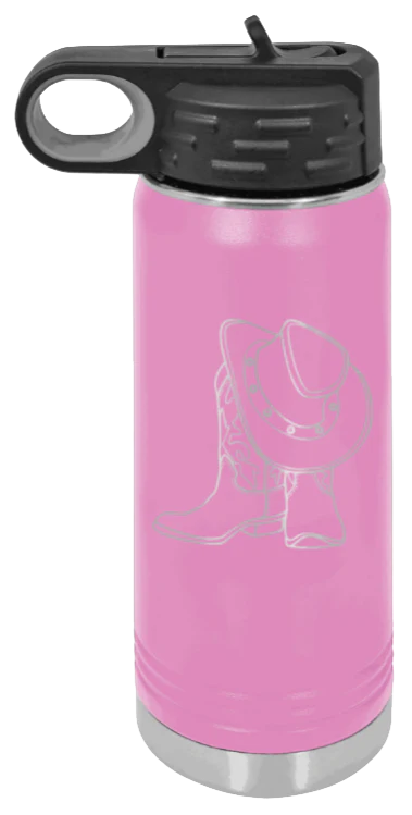 Cowboy Boots & Hat - 20oz Mug Laser Engraved - Image 7