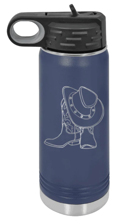 Cowboy Boots & Hat - 20oz Mug Laser Engraved - Image 9