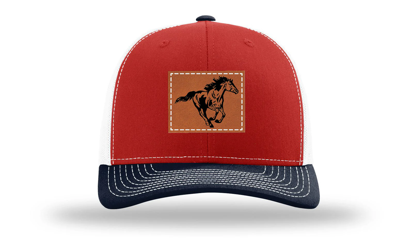 Horse 3 Leather Patch Richardson 112 Hat - Image 41