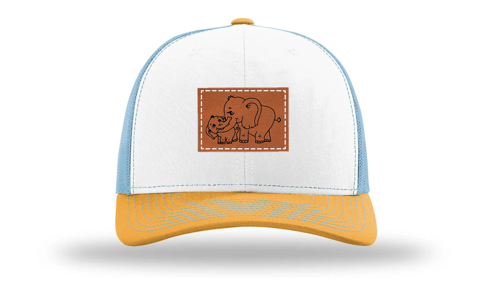 Elephants Leather Patch Richardson 112 Hat - Image 42