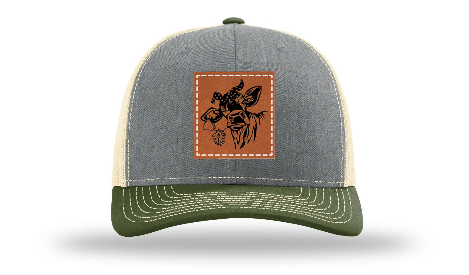 Sassy Cow with Bandana Leather Patch Richardson 112 Hat - Image 38
