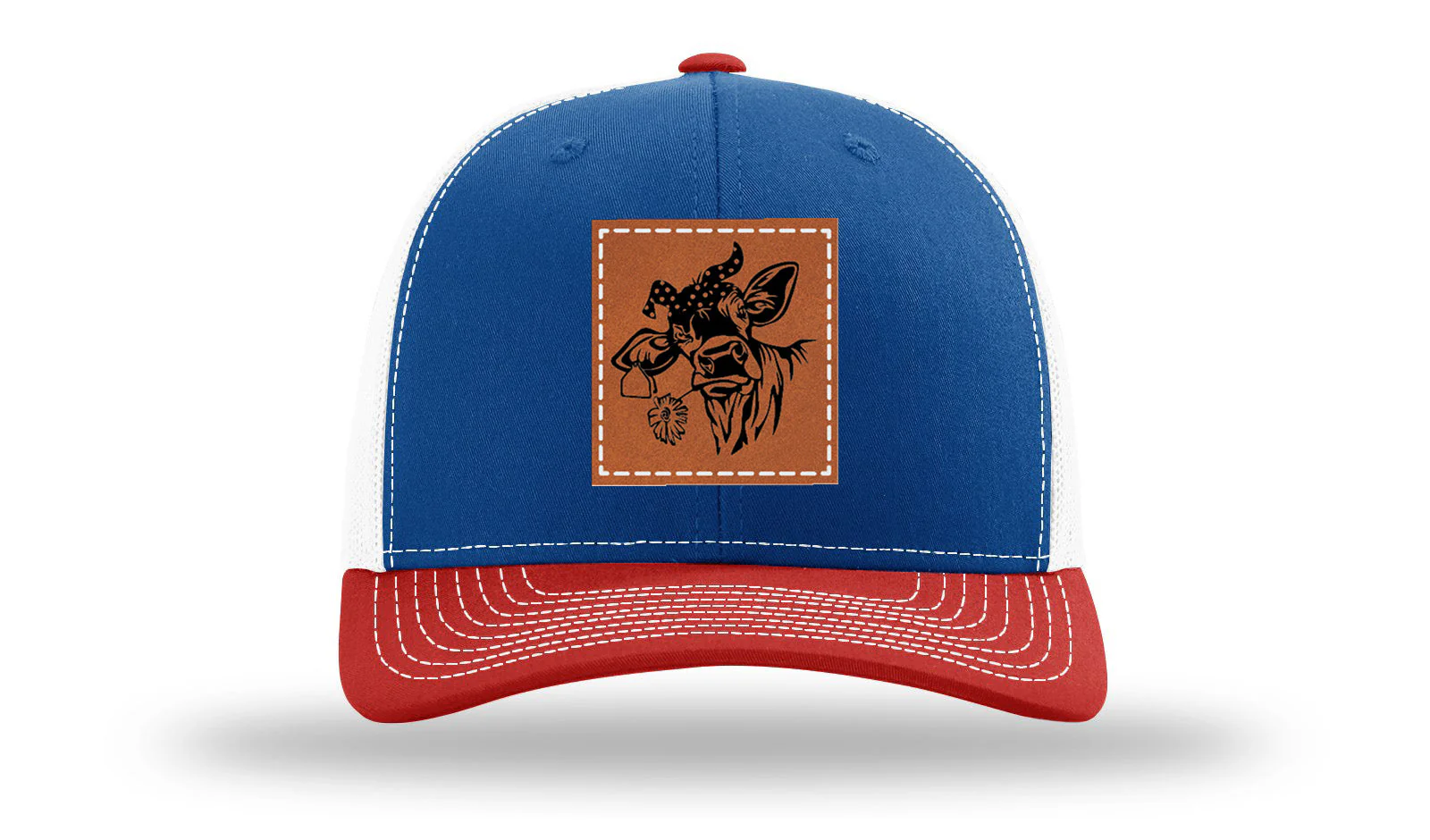 Sassy Cow with Bandana Leather Patch Richardson 112 Hat - Image 42