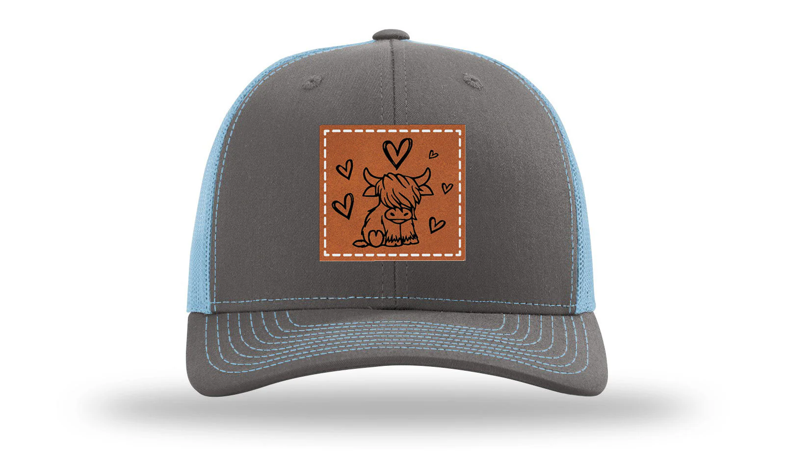 Highlander Cow Leather Patch Richardson 112 Hat - Image 12