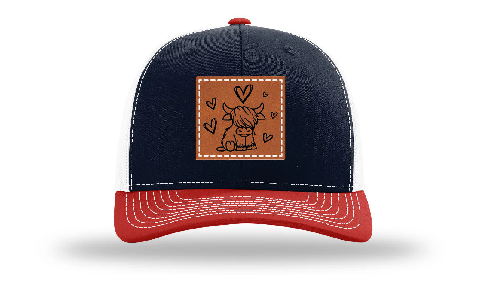 Highlander Cow Leather Patch Richardson 112 Hat - Image 40