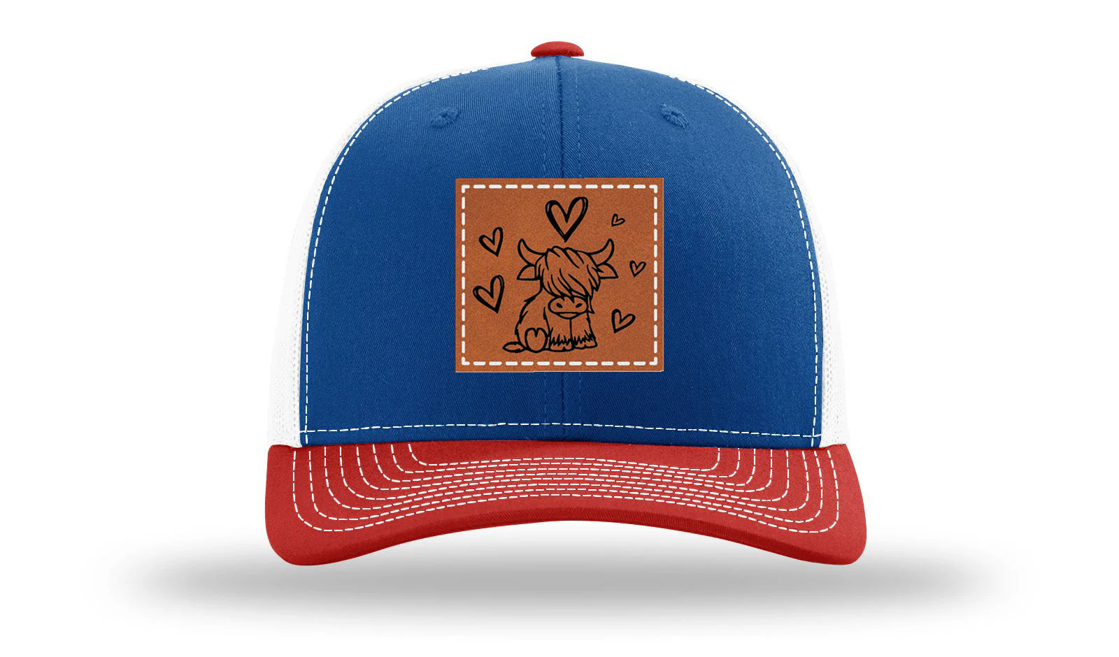 Highlander Cow Leather Patch Richardson 112 Hat - Image 42