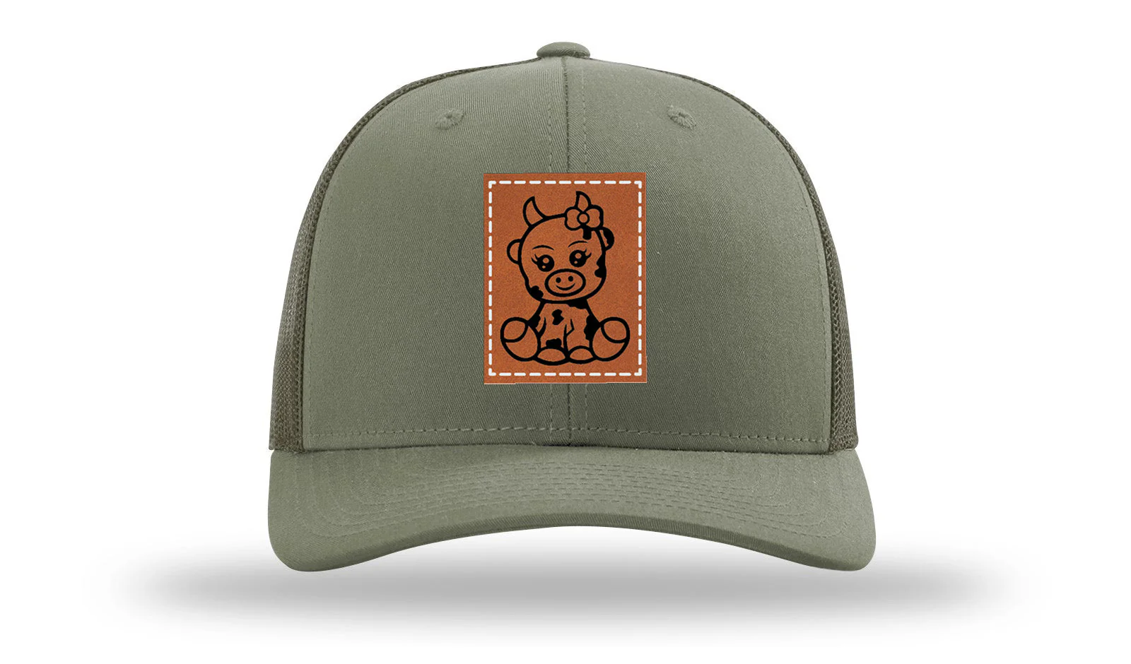 Baby Cow Leather Patch Richardson 112 Hat - Image 3