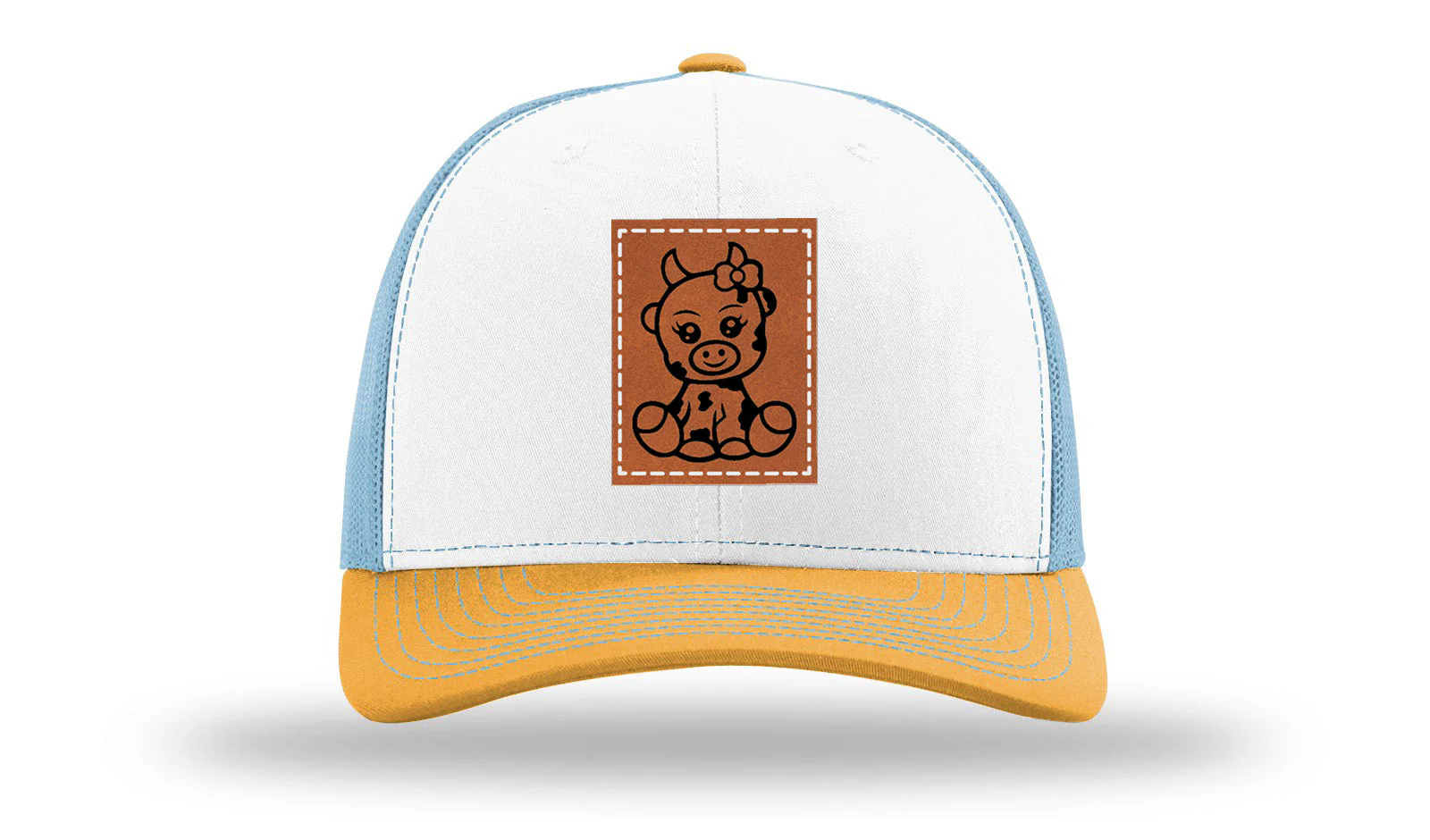 Baby Cow Leather Patch Richardson 112 Hat - Image 43