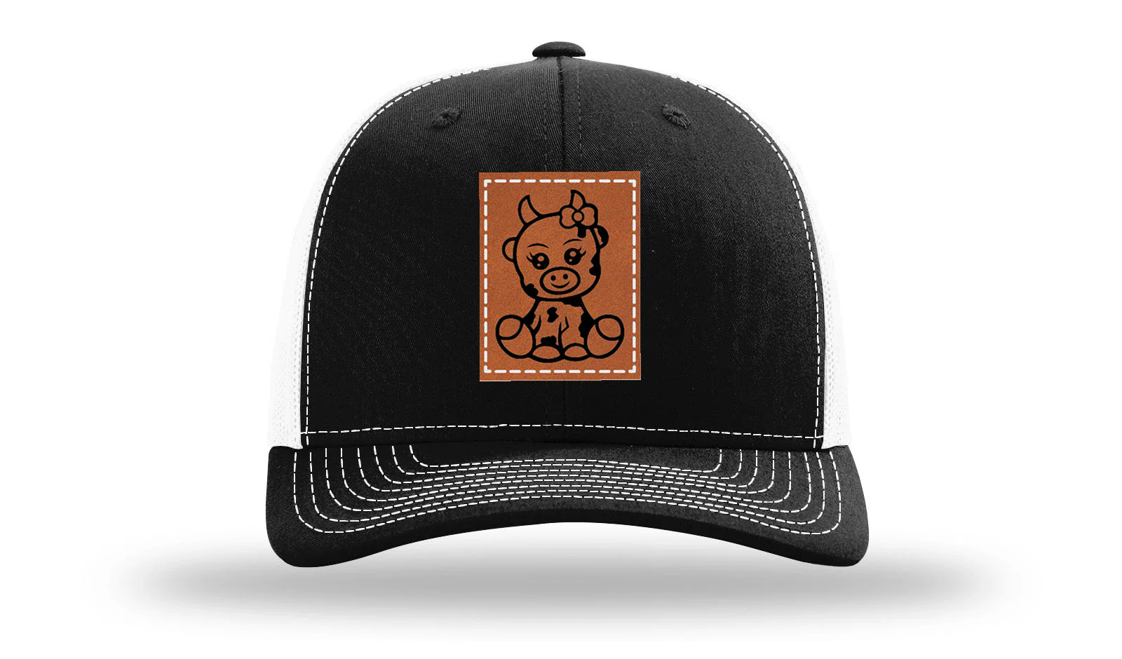 Baby Cow Leather Patch Richardson 112 Hat - Image 7