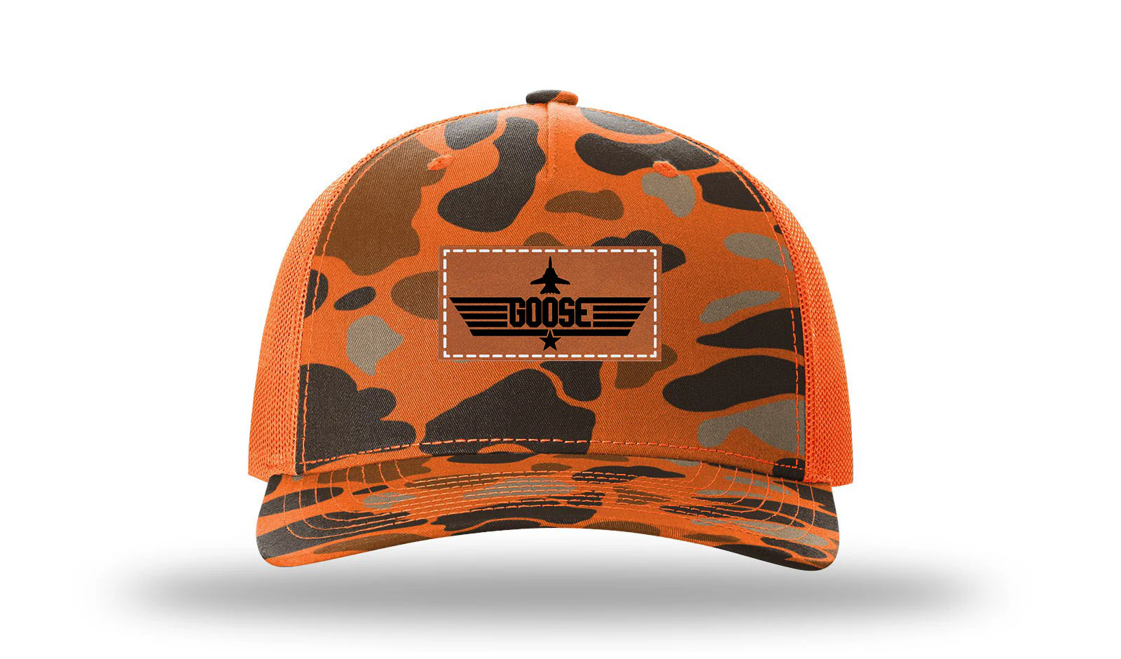 Goose Leather Patch Richardson 112PFP Hat - Image 3