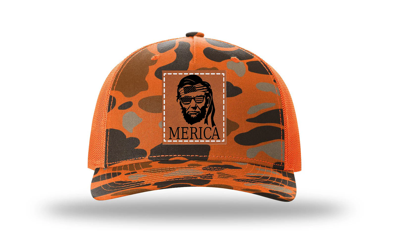Abe Merica Leather Patch Richardson 112PFP Hat - Image 3
