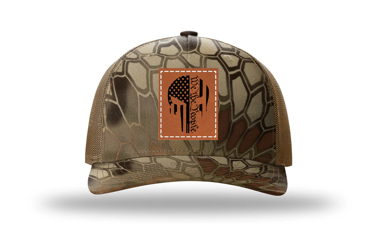 Punisher We The People Leather Patch Richardson 112PFP Hat - Image 9