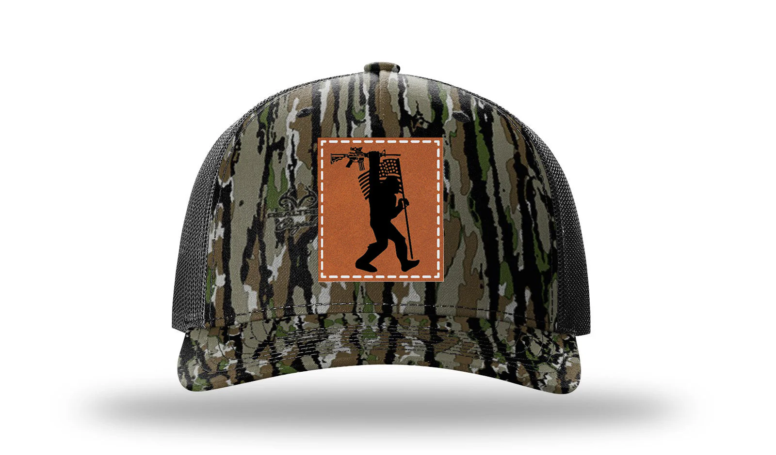 Squatch AR Flag  Leather Patch Richardson 112PFP Hat - Image 13