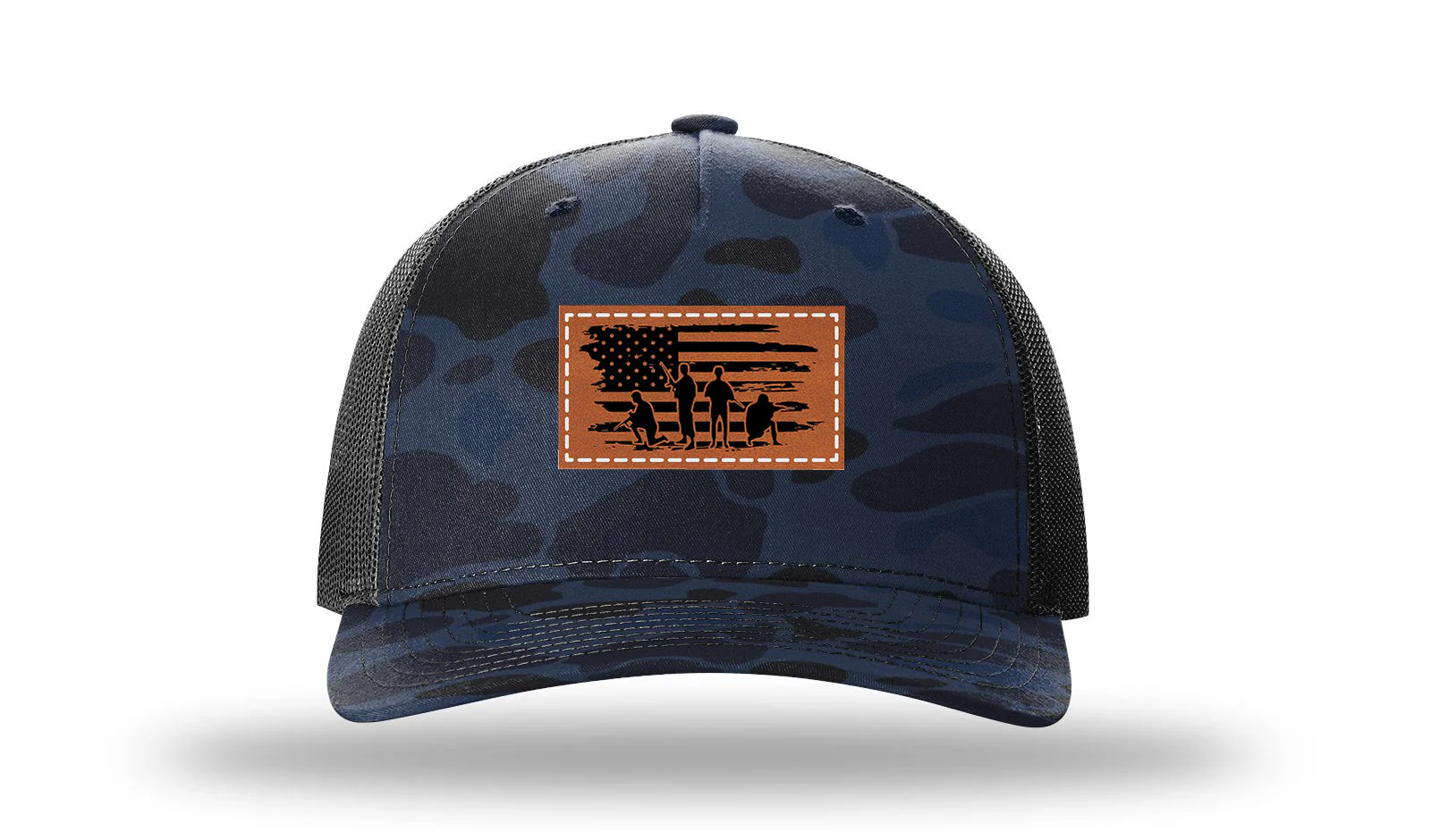 Vet Flag Leather Patch Richardson 112PFP Hat - Image 11