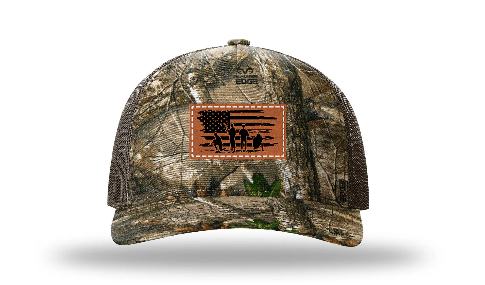 Vet Flag Leather Patch Richardson 112PFP Hat - Image 13