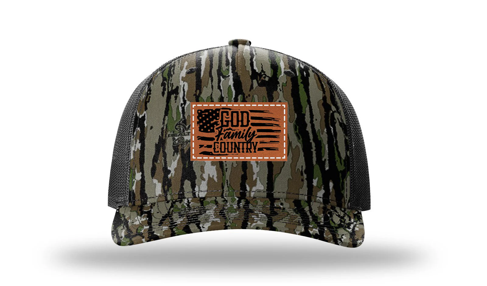 God Family Country Leather Patch Richardson 112PFP Hat - Image 14