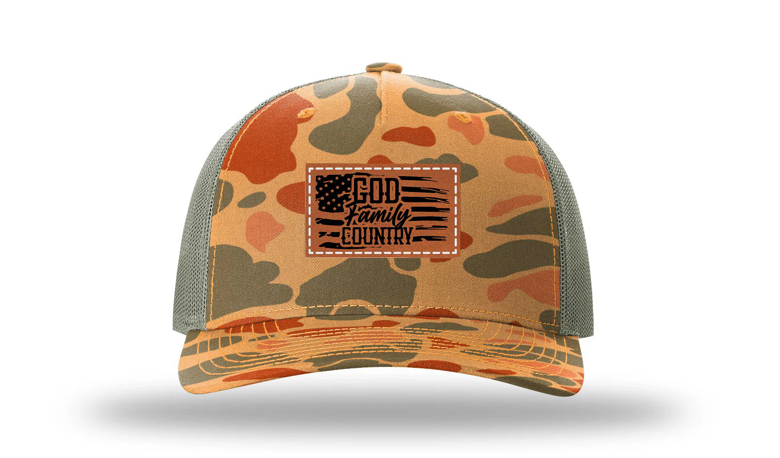God Family Country Leather Patch Richardson 112PFP Hat - Image 17