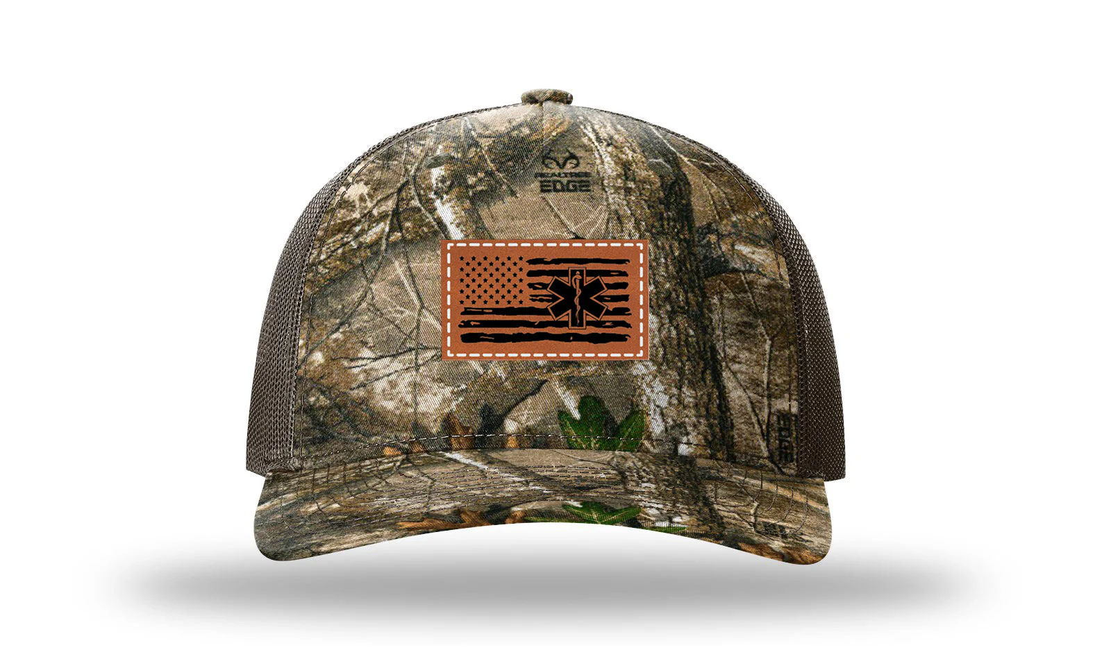 EMS Flag Leather Patch Richardson 112PFP Hat - Image 13