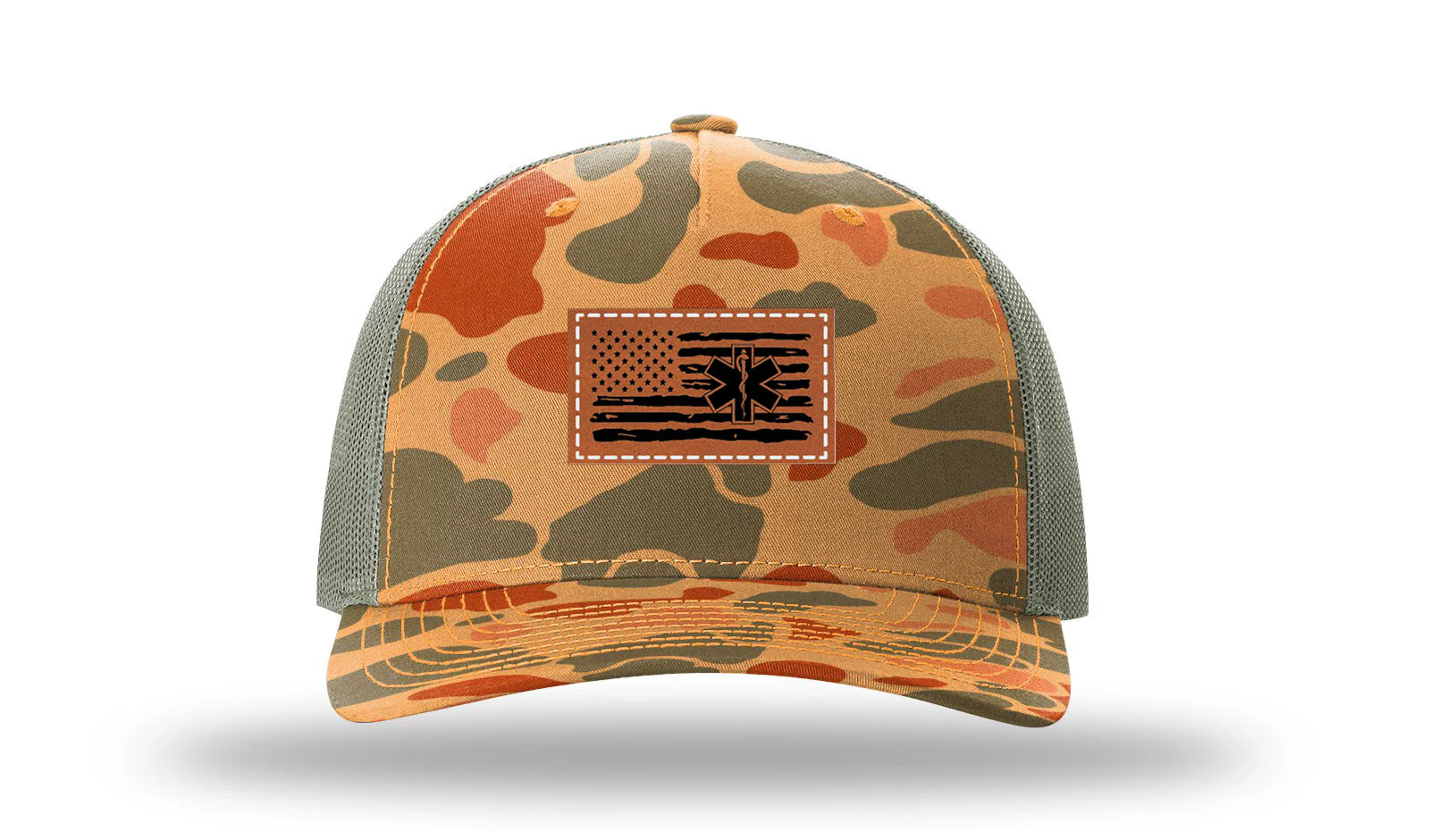 EMS Flag Leather Patch Richardson 112PFP Hat - Image 17