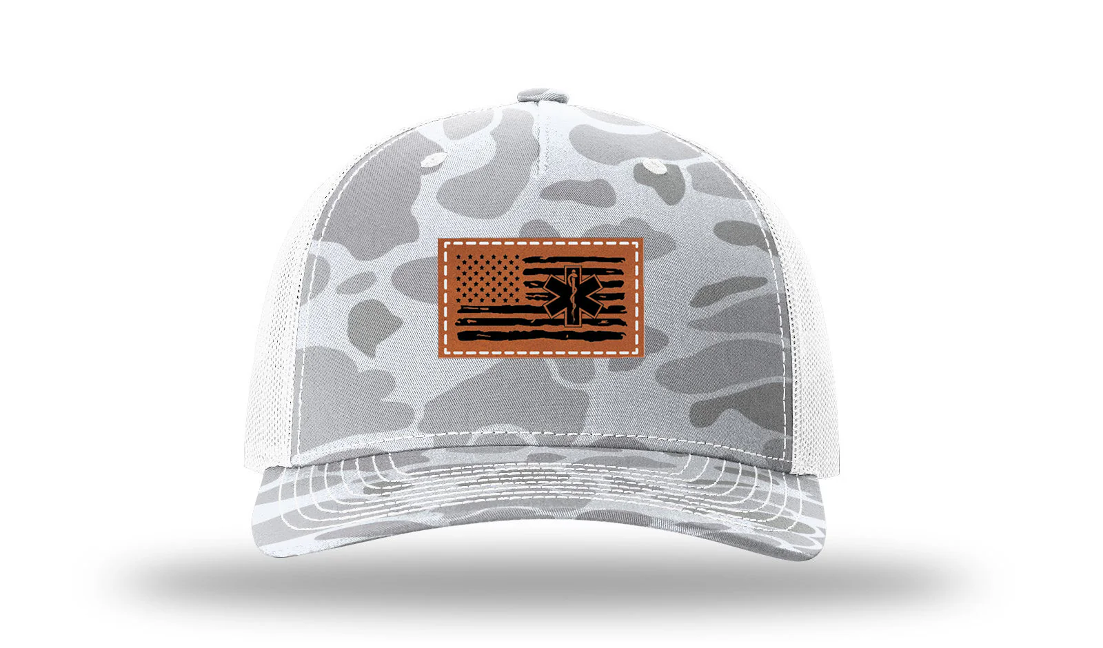 EMS Flag Leather Patch Richardson 112PFP Hat - Image 4