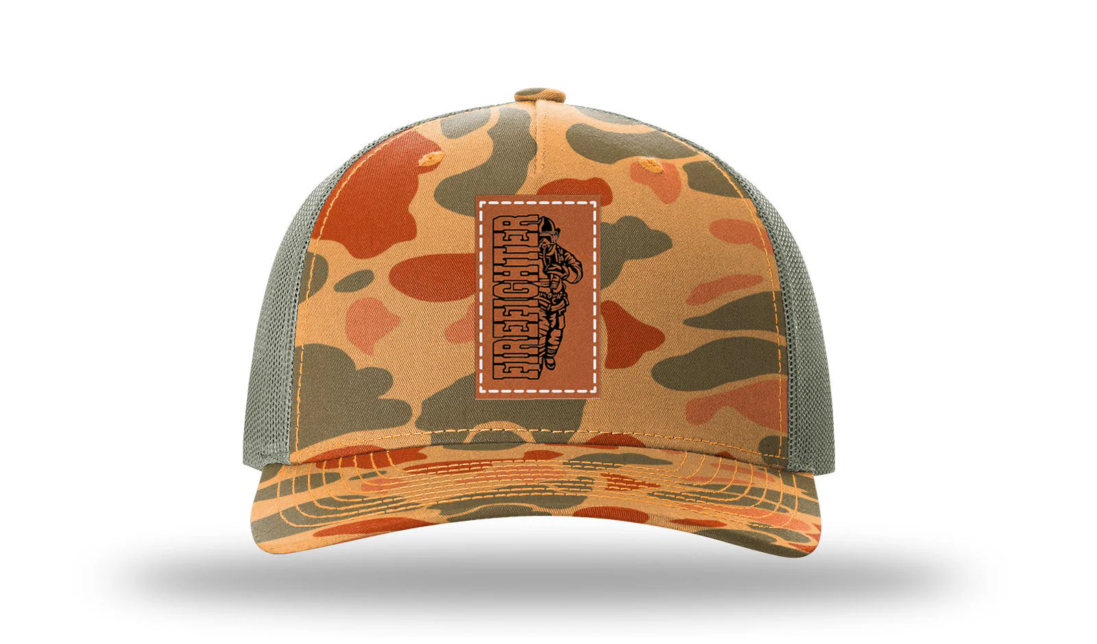 Firefighter Leather Patch Richardson 112PFP Hat - Image 17