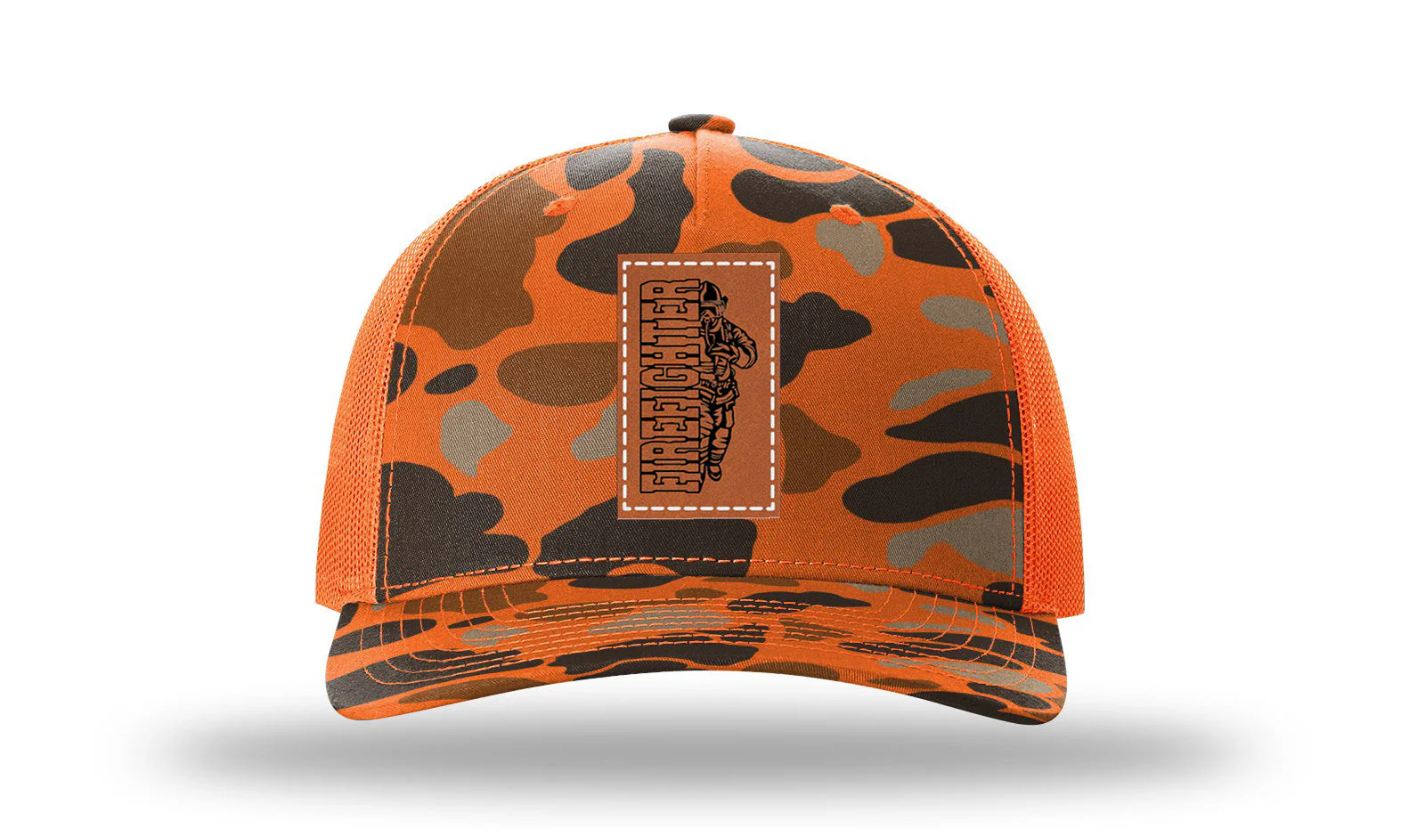 Firefighter Leather Patch Richardson 112PFP Hat - Image 3