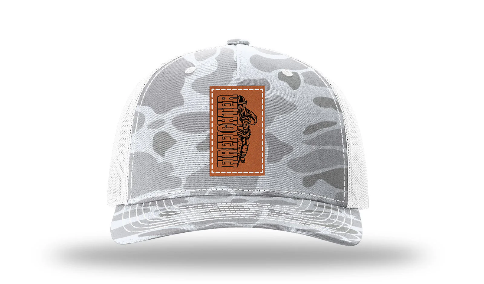 Firefighter Leather Patch Richardson 112PFP Hat - Image 4