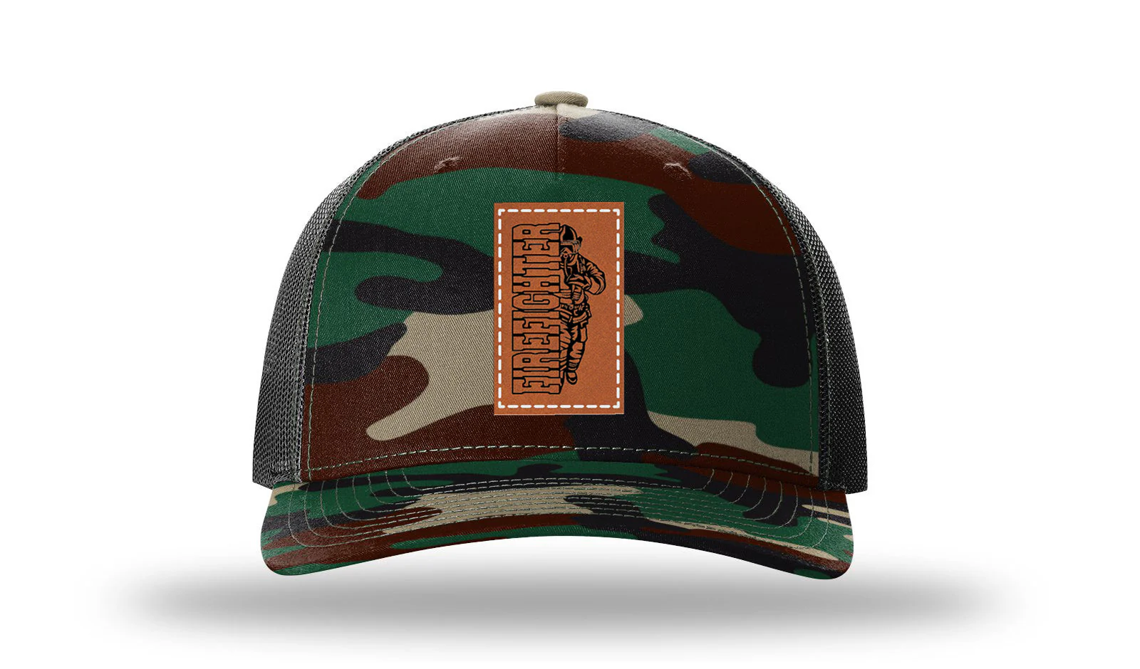Firefighter Leather Patch Richardson 112PFP Hat - Image 6